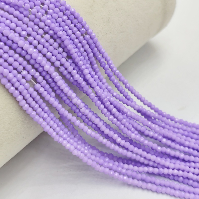 Hilo de algodón aguja súper pequeña Perla de cristal encadenada cuentas vidriadas DIY accesorios de ropa hechos a mano pulsera collar cuentas dispersas accesorios