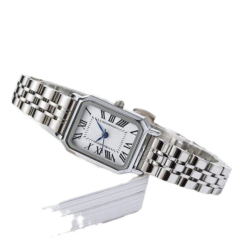Square Watch Female Ins Style Student Simple Elegant Retro Fashion Classic Niche Design Roman Scale Female Watch