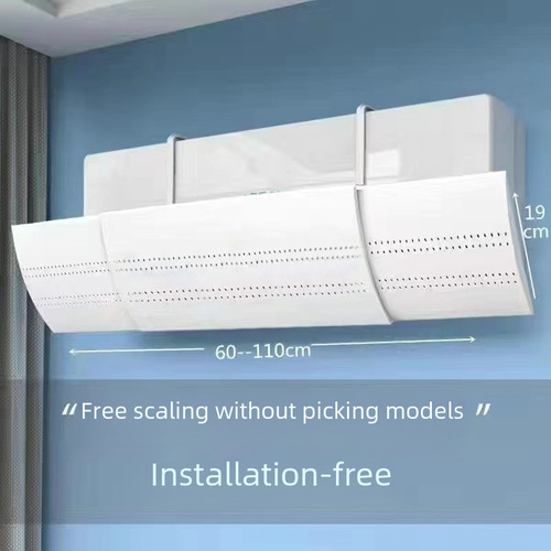 Air Conditioner Deflector Panel, No Installation Required, Anti-Direct Blow, Expandable Wall-Mounted Air Conditioner Universal Postpartum New Ventilator