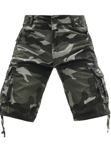 Large men's pure Cotton Washed Camouflage Print Outdoor