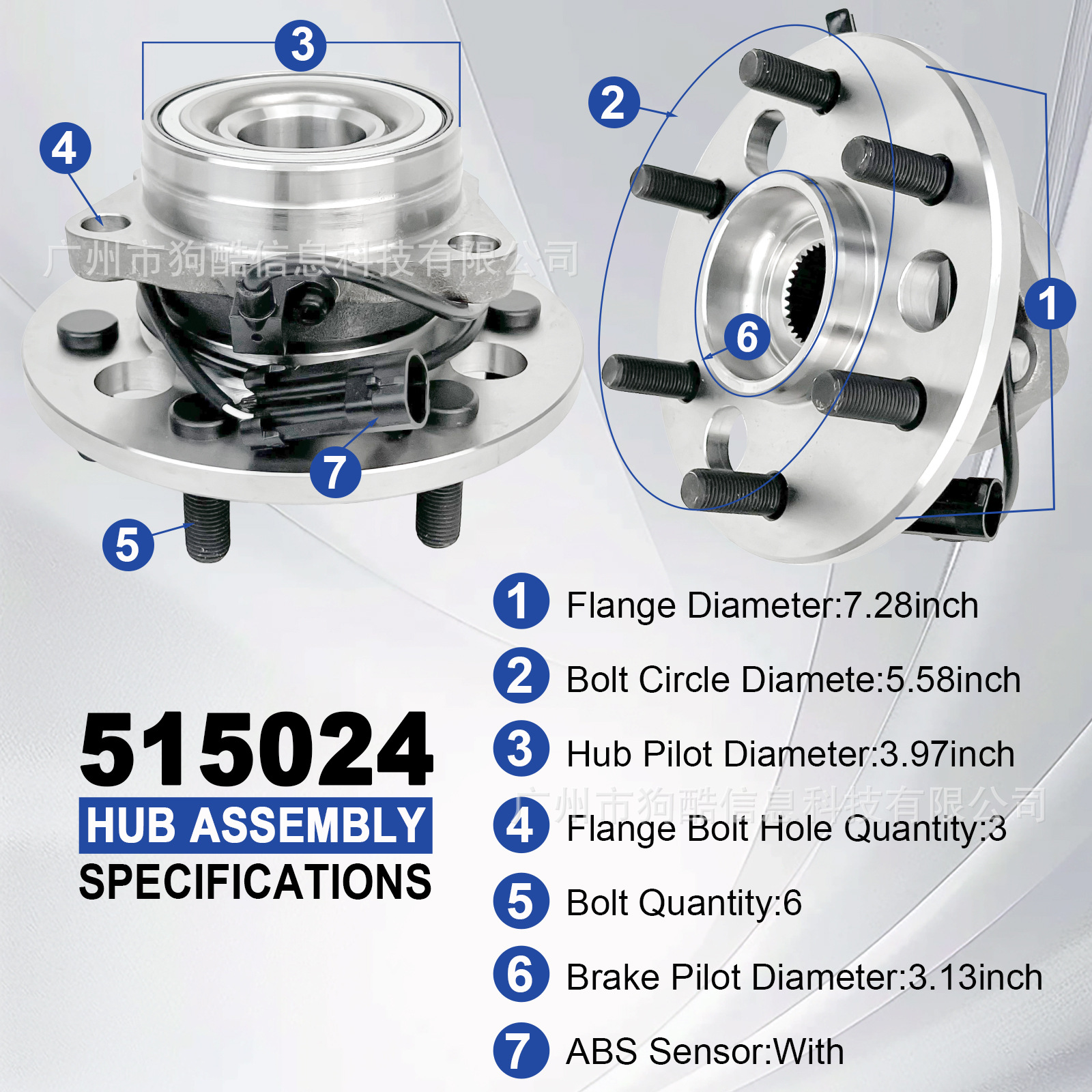 Suitable for Chevrolet Tahoe 1995-2000 Car Wheel Hub Bearing Unit 515024