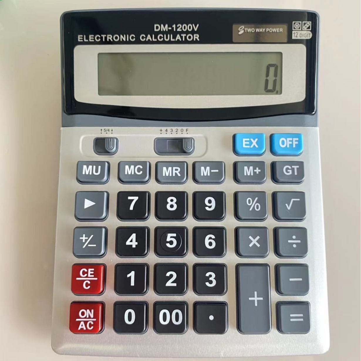 Factory direct selling solar desktop office computer cross -border spot wholesale 12 solar financial calculator 5