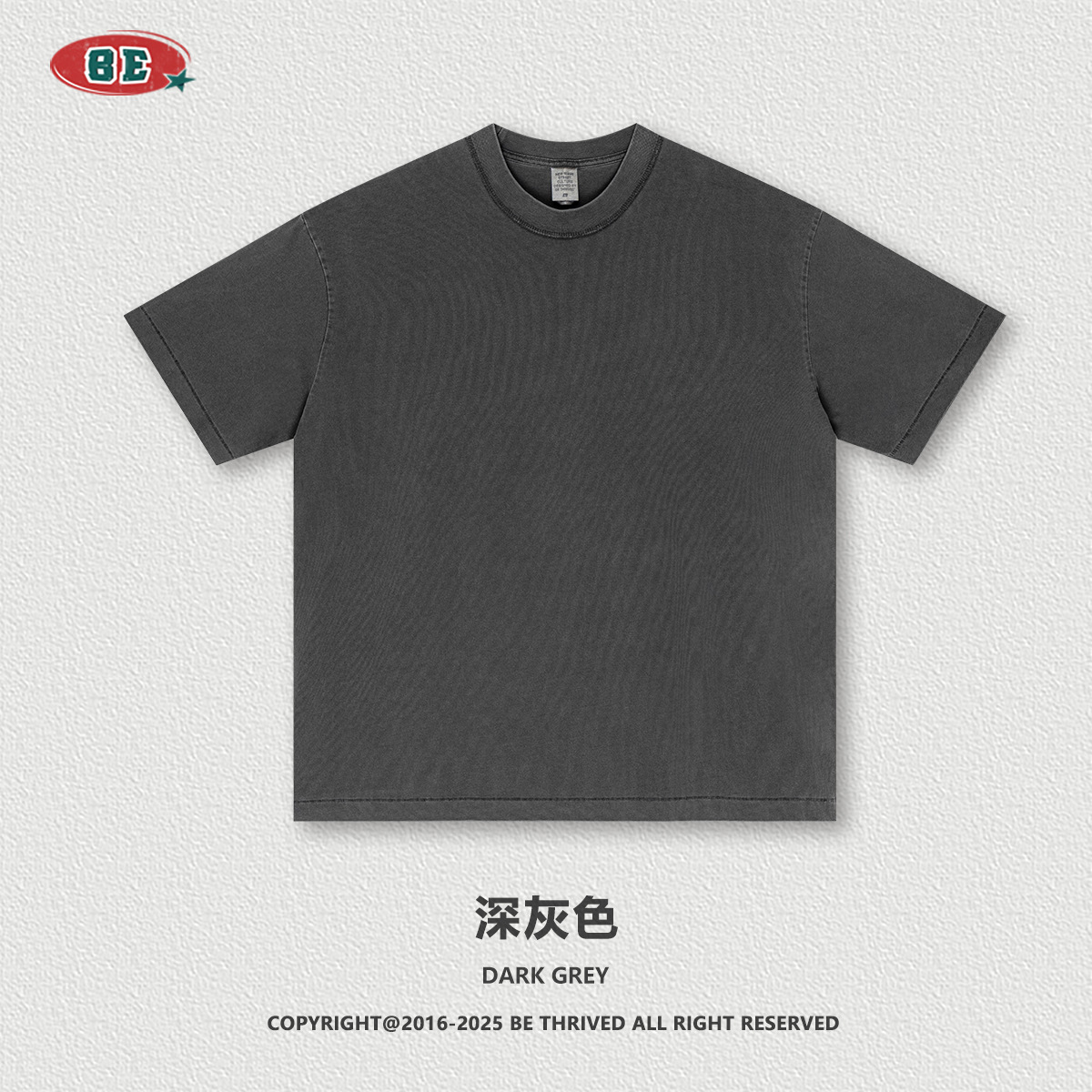 BE ropa de hombre | 2025 verano americano marca de moda europea y americana casual top de media manga para hombre camiseta de manga corta lavada contra el coche para hombre de moda