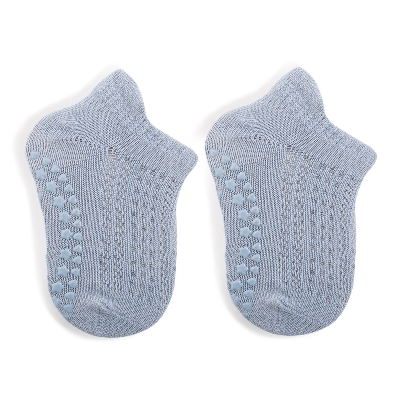 Calcetines de bebé para niños primavera nuevos calcetines de piso antideslizantes de silicona para bebés recién nacidos calcetines de algodón para niños de media pantorrilla