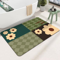 跨境輕奢淋浴房軟地墊腳墊衛浴洗澡軟墊防滑吸水速干浴室軟硅藻泥