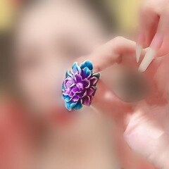 Retro Ethnic-Style Enamel Cloisonn&eacute; Peony Flower Ring for Women&mdash;Fashionable Floral Design, Adjustable Band&mdash;Perfect Gift for Mom