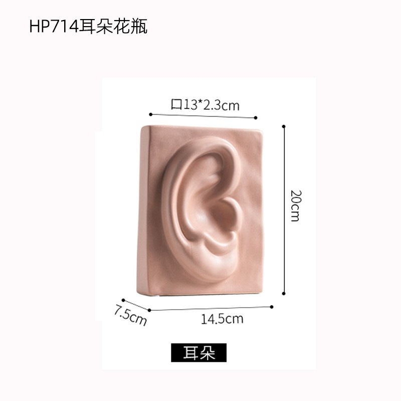 Florero de cerámica decoración sala de estar arreglo de flores Arte Abstracto TV gabinete pasillo mesa de comedor Nordic decoración del hogar flor dispositivo