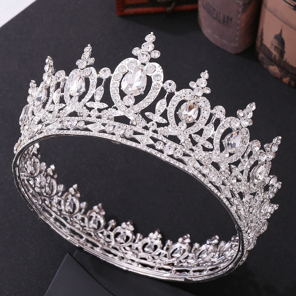 Fashion Crown Alloy Inlay Crystal Rhinestones Crown 1 Piece display picture 3