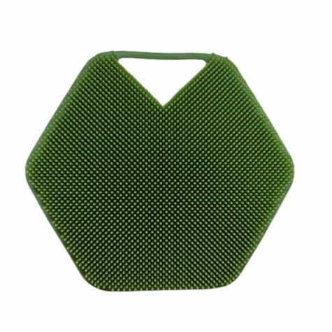 Cepillo de baño de silicona, cepillo de cerdas suaves, ventosa hexagonal, cepillo para lavar la cara, mango, cepillo de masaje para lavar el cabello, cepillo de baño hexagonal