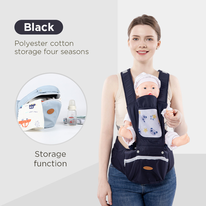 Cintos para bebés, taburete de cintura para bebés ligero multifuncional para cuatro estaciones, asiento delantero y trasero de doble propósito para llevar a un bebé image 16