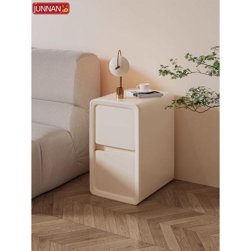 Mesita de noche de madera maciza Gabinete de almacenamiento doméstico pequeño simple y moderno Gabinete de almacenamiento de manteca de mantequilla Gabinete de almacenamiento de dormitorio