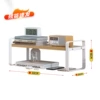 Oak color+white shelf 50x20x18cm