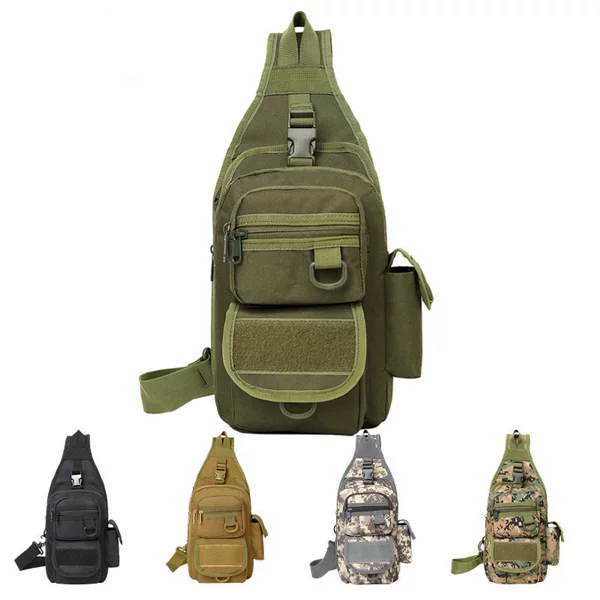 Amazon Hunting Fishing Shoulder Bag Men's Crossbody Bag Hidden Quick Draw Gun Bag Camouflage Waterproof Chest Bag