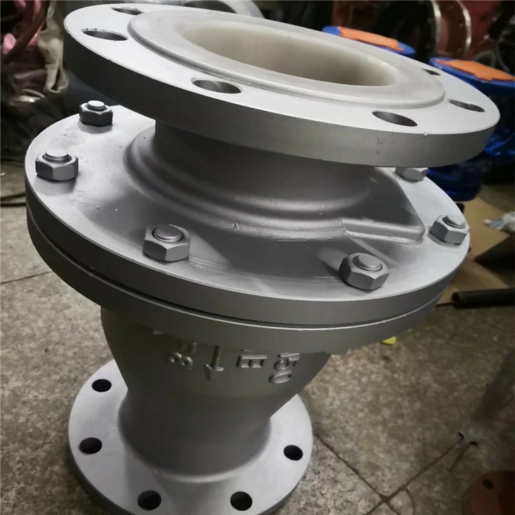 H44F46-16P 旋启式衬氟法兰止回阀 化工管道烧碱脱硫专用