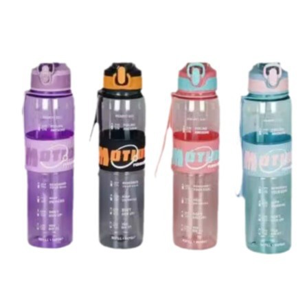 Taza de agua deportiva de plástico de gran capacidad, diseño moderno simple esmerilado, para estudiantes de moda, venta al por mayor.