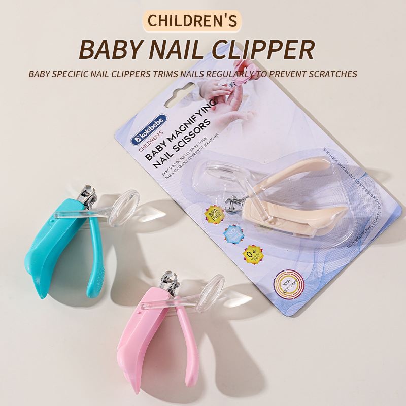 Cortaúñas con Lupa Anti-Salpicaduras de Plástico y Acero al Carbono para Niños y Ancianos image 1