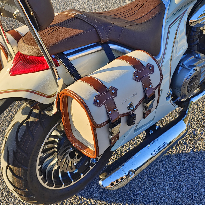 Motorcycle Zongshen Youmi Electric Vehicle Retro Universal Side Bag Rear Side Box Tool Bag Anti-Collision