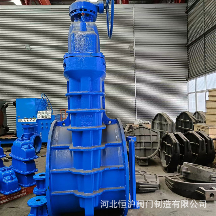 大口径污水雨水管道开关 农田手动电动闸阀 球墨铸铁法兰阀门