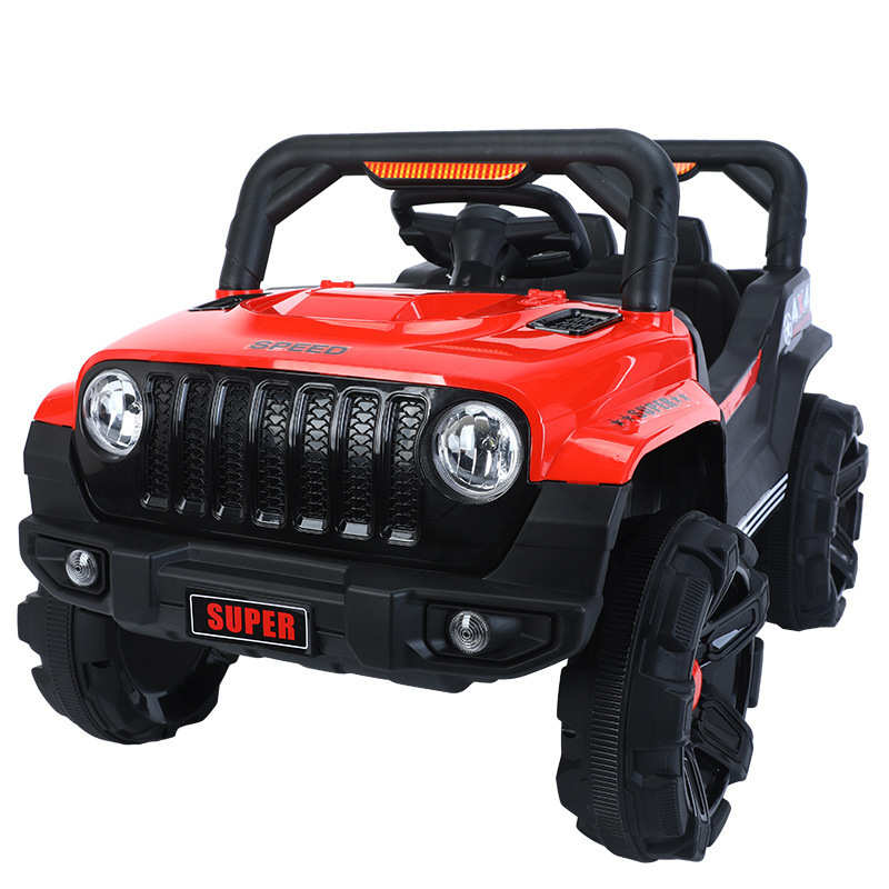 Coche eléctrico para niños vehículo todoterreno coche de control remoto coche de dos asientos coche de cuatro ruedas coche de bebé masculino y femenino tesoro auto-conducción coche de batería