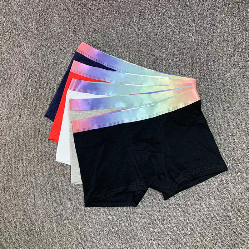 Rainbow belt foreign trade cross-border men's fashion brand υ ck ο boxer underwear breathable cotton in stock boxer shorts