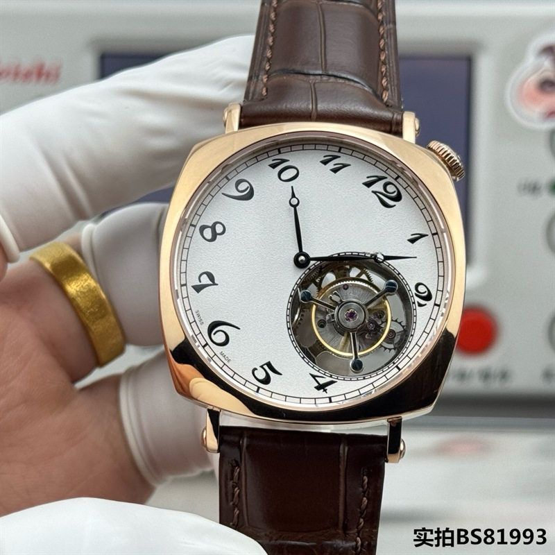 2026 explosión clásica jiang shijia 1921 tourbillon mecánico reloj de pulsera cuello inclinado reloj de conductor estación de carcasa cuadrada arqueada oeste