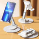 Rotating mobile phone bracket desktop tremolo live photo telescopic folding lazy metal flat bracket gift wholesale