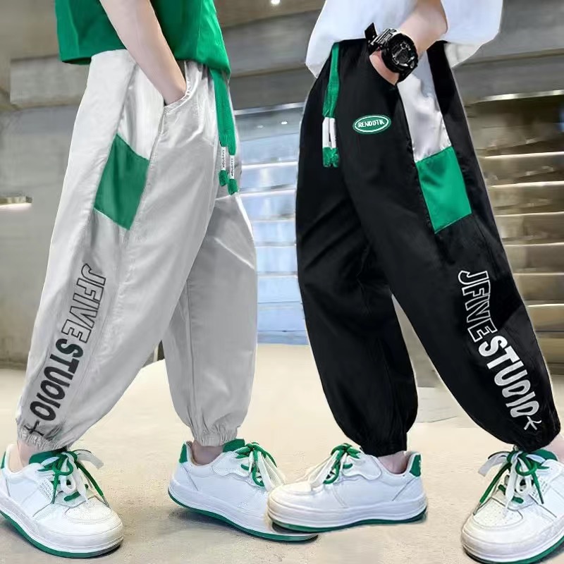 Boys' Pants Mosquito-Proof Quick-Dry Children's Clothing 2026 New Summer Long Pants for Older Children Casual Pants Boys' Summer Wear