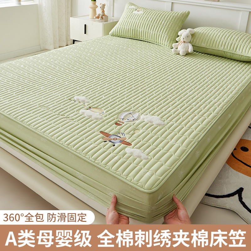 Nuevo estilo tipo A sábana de algodón puro pieza individual 100 algodón colchón protector funda de cama todo incluido funda de cama para niños 2025 nuevo estilo