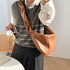 Advanced capacious shoulder bag one shoulder, Korean style, high-quality style, drawstring