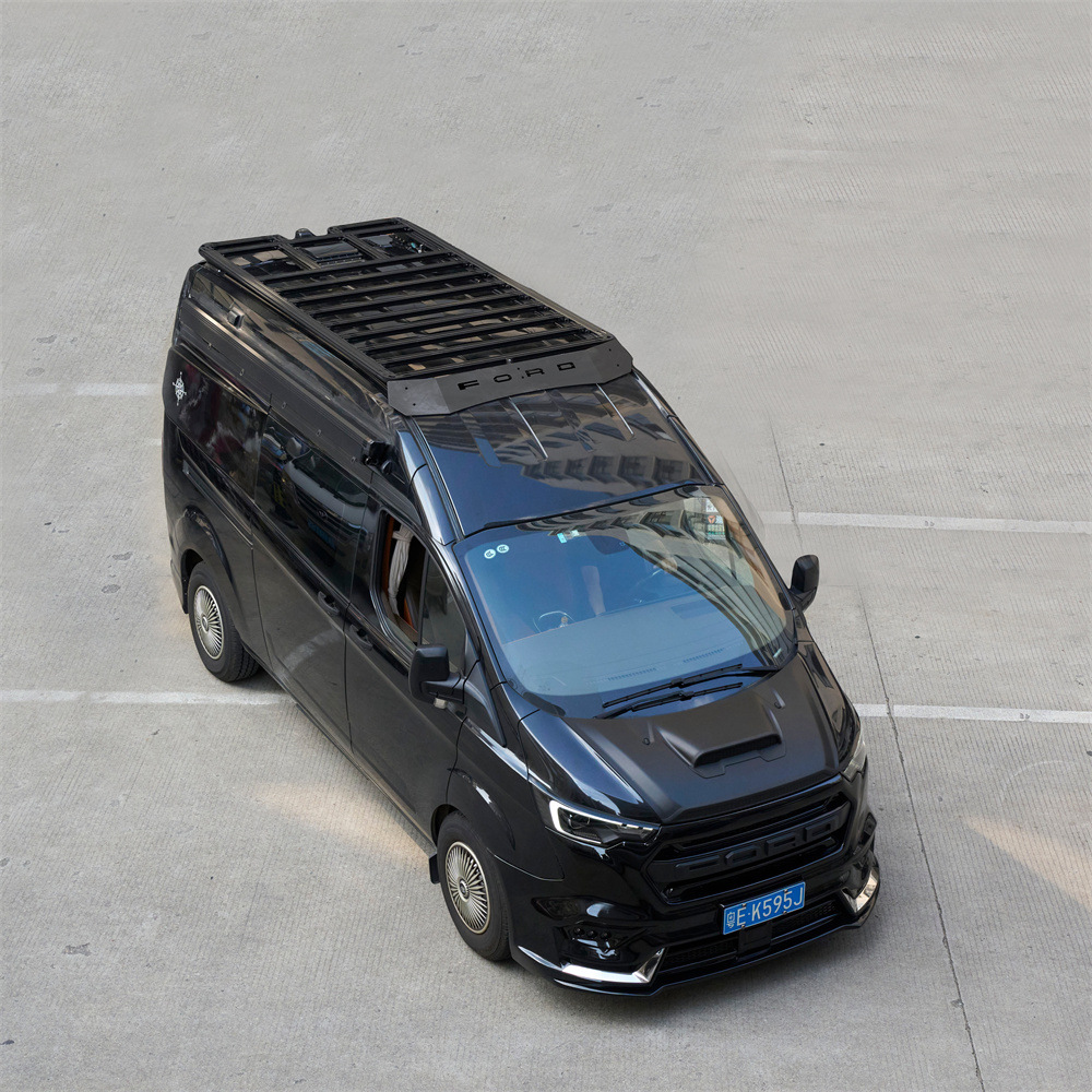 Roof racks for various Ford models, including new and old T6/T8 light commercial vehicles, offer superior load-bearing capacity and increase storage space
