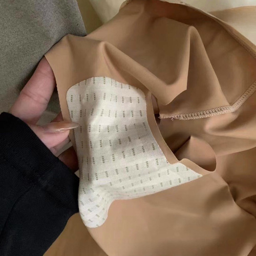 秋冬小众 简约大气舒适字母腰头撞色舒适无痕冰丝女士内裤批