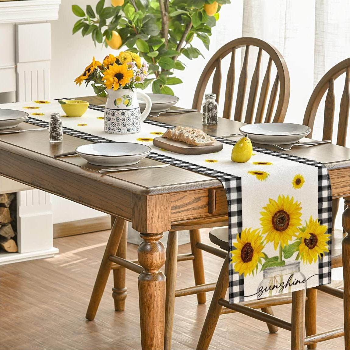90g Weight Tablecloths Home Textiles & Decor Type Linen Material Letter, Fruit, Flower Pattern Simple Style Style Simple Style Letter Fruit Flower Linen Tablecloths 10