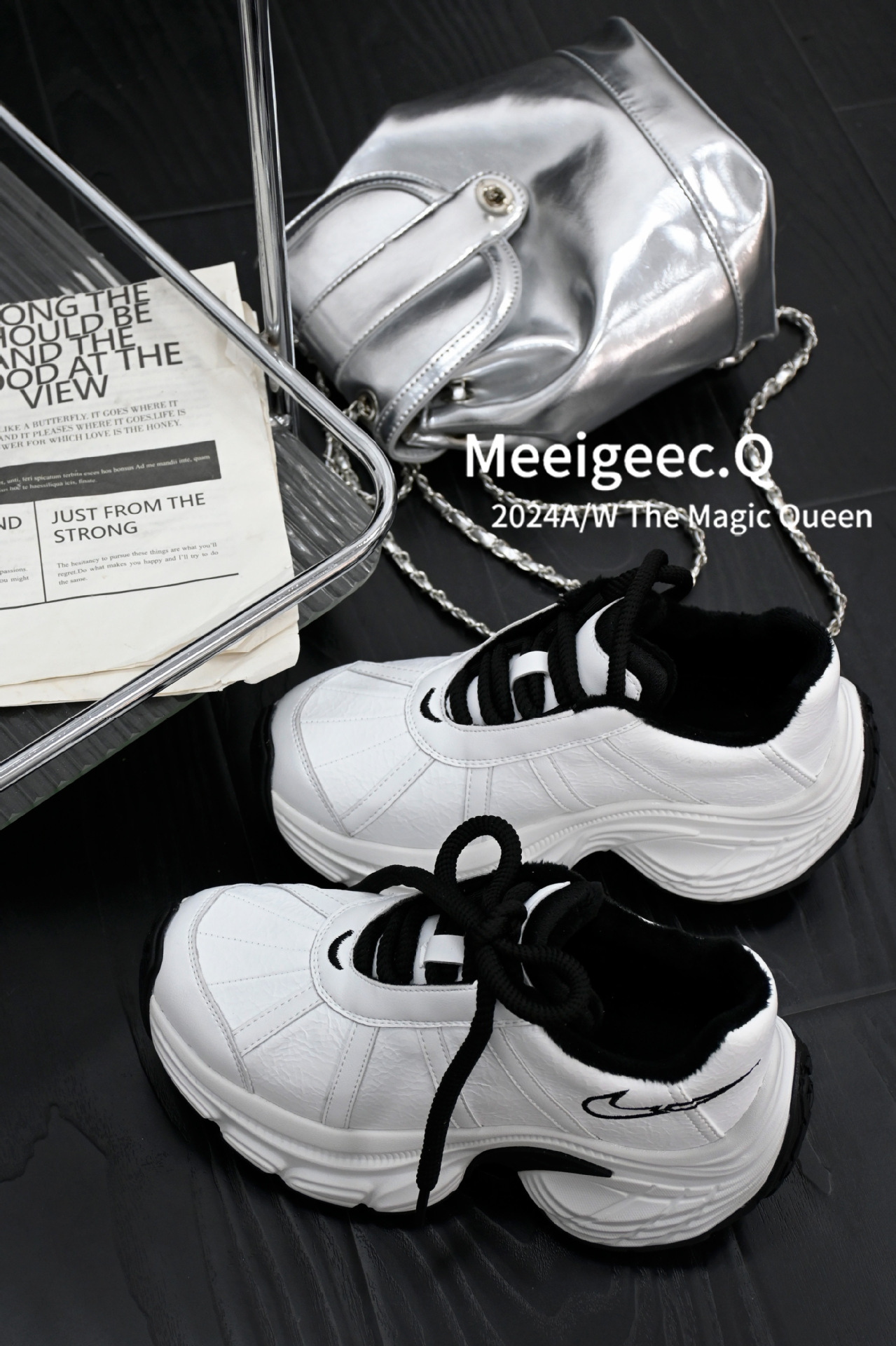 White and black plus velvet