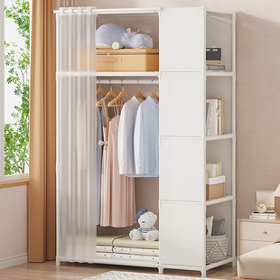 Подкрепление простое гардероб хранение пыли гардероб простой прокат дом простые и современные накрытые накрытые перегородки гардероб