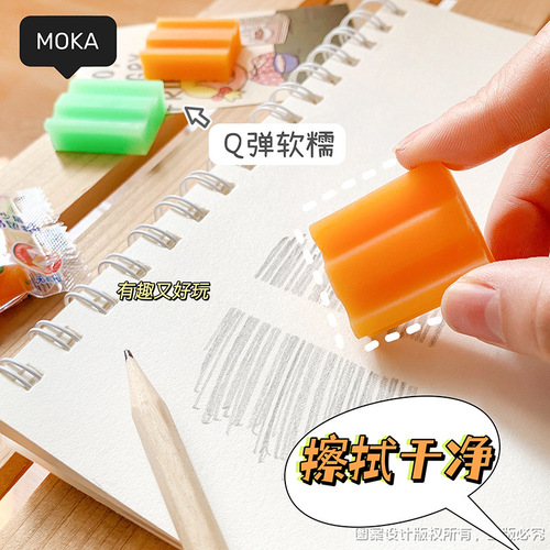 Creative Soap Eraser Student Eraser Super Soft Realistic Soap Small Eraser Clean Cute Eraser Wholesale