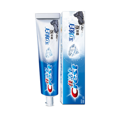 佳洁士牙膏3D炫白微米炭含氟牙膏口气清新180克/120g两种规格可选