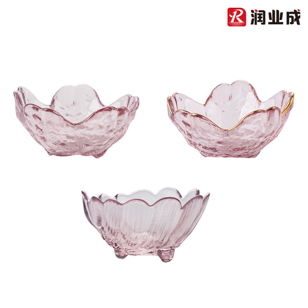 Sakura disc pink glass