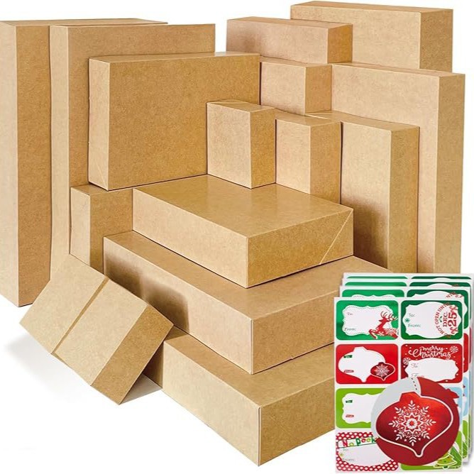 Cajas de cartón kraft de varios tamaños