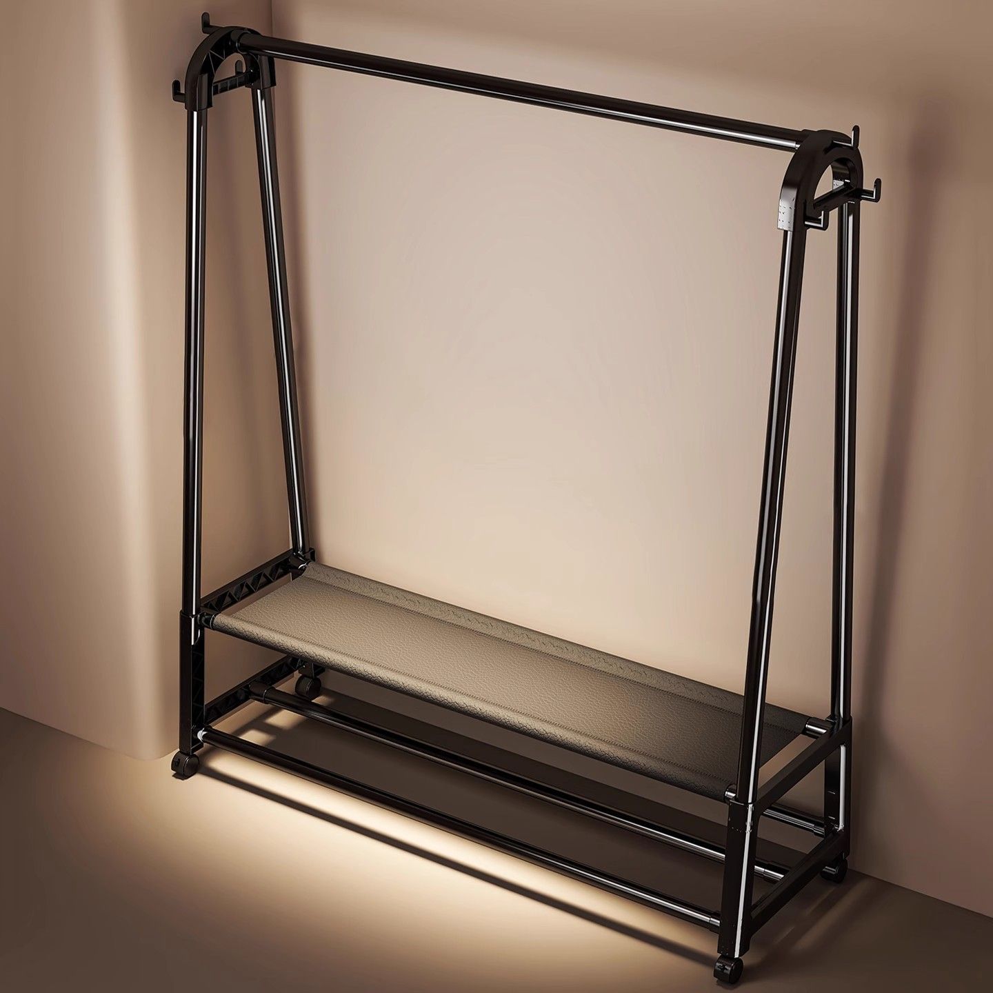 Clothes Rack Floor-Standing Bedroom Household Simple Coat Rack Removable Bedside Clothes Storage Rack Balcony Clothes Drying Rack