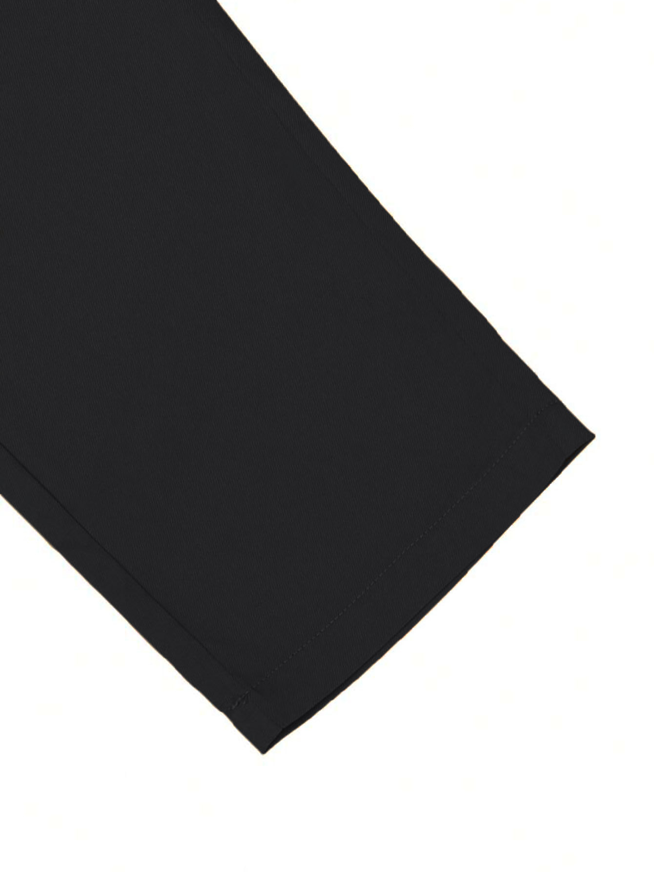 "Klassische Slim-Fit-Freizeithose für Herren mit Lederetikett – Polyester-Komfort für den Alltag in Schwarz, Khaki und Marineblau"_voghion.com