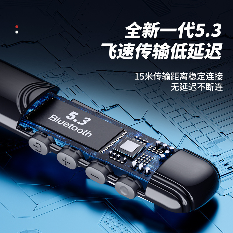 新しい首掛け式Bluetoothヘッドセット、超長バッテリー寿命、スポーツランニング、防水ワイヤレスBluetoothヘッドセット、首掛け式|undefined