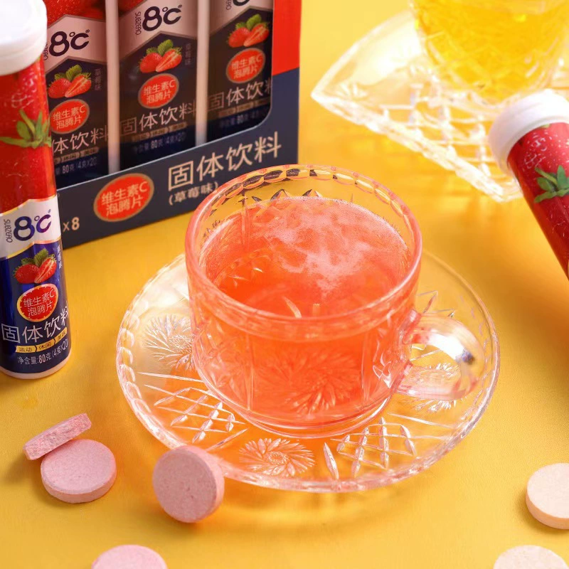 Шипучие таблетки витамин C 8C, фруктовые вкусы, 80 г