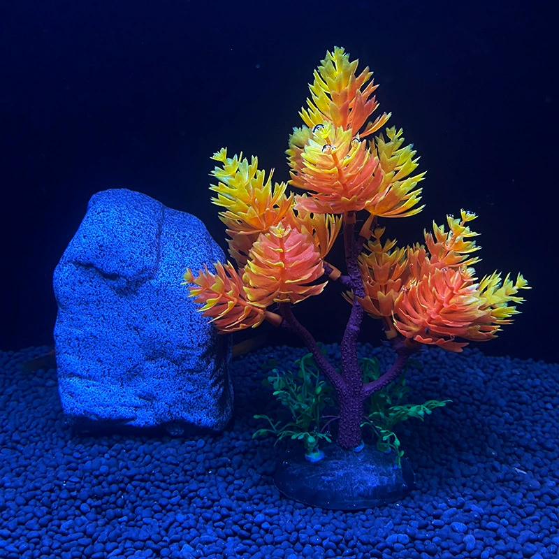 Realistic aquarium decor, plastic aquatic plants, artificial plants