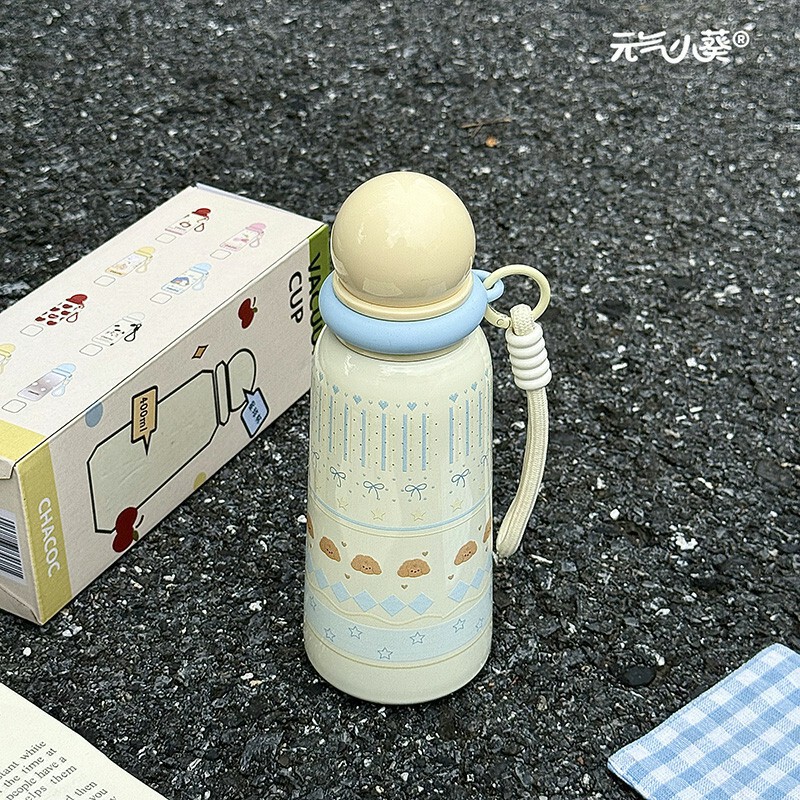 New Insulated Cup, Small Capacity, Direct Drinking Water Cup, High-Looking 316 Stainless Steel Student Portable Girl Cartoon Cup