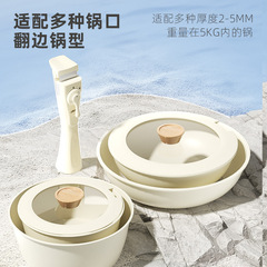 B4DR wholesale detachable handle non-stick outdoor cookware flat pan handle wok accessories heat-resistant handle