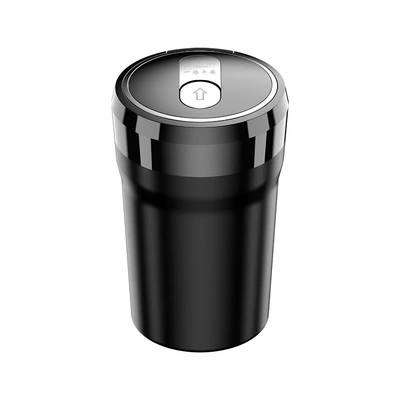 Car ashtray creative multi-functional automatic men's car with lid advanced sense artifact car interior supplies (Car ashtray) - for-other-models-please-note-noble-black-high-model-safe-journey-by-default
