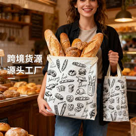 源头工厂生产定制跨境商品蜂蜡面包袋亚麻棉可重复使用保鲜蜜蜡纸