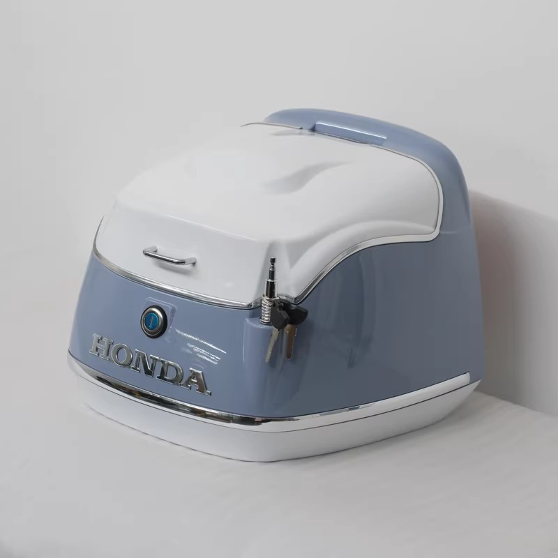 Suitable for Honda Nw F125 Motorcycle Tail Box, Retro Trunk, Scooter Cargo Box, Helmet Box Modification Accessories
