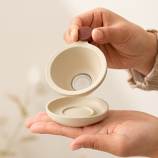 Beige Tea Filter, Tea Leakage, Tea Filter, Fair Cup, Integrated Ceramic Tea Set Accessories, Tea Funnel