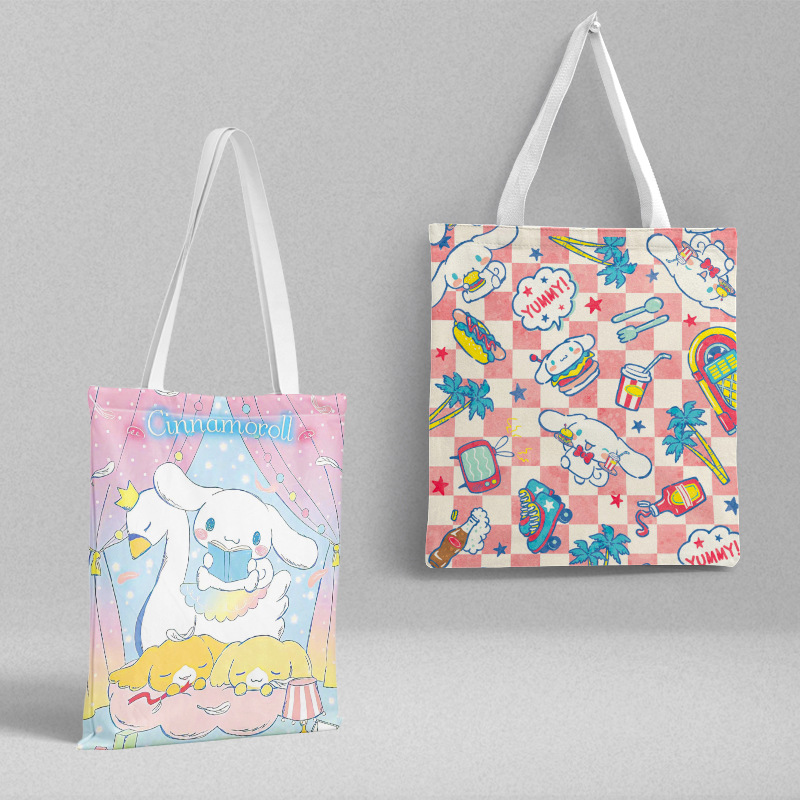 Bolsa de lona Sanli Gull pequeña fresca y simple estilo ins versión coreana hermosa bolsa de hombro bolsa de compras portátil al por mayor